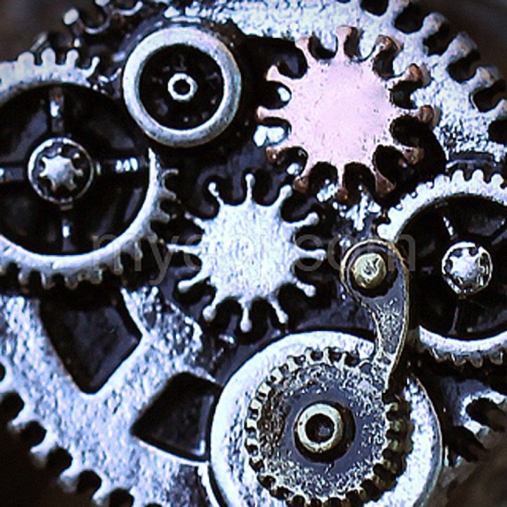 Piercing plug steampunk rouages