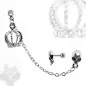 Double piercing cartilage oreille couronne crâne Double piercing cartilage oreille couronne crâne