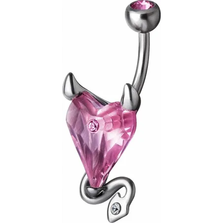 Piercing nombril Crystal Evolution Swarovski Coeur de diable