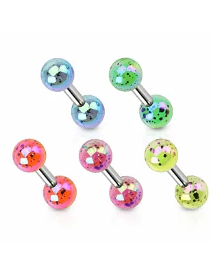 Piercing cartilage tâches métallisé