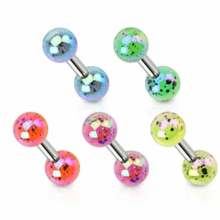Piercing cartilage tâches métallisé