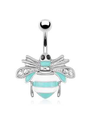 Piercing nombril abeille