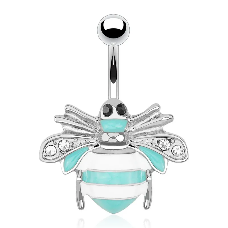 Piercing nombril abeille