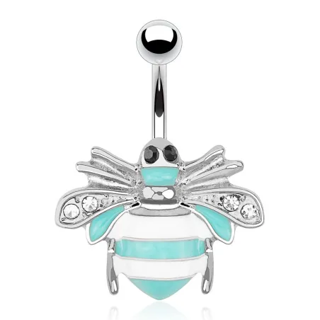 Piercing nombril abeille