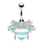 Piercing nombril abeille