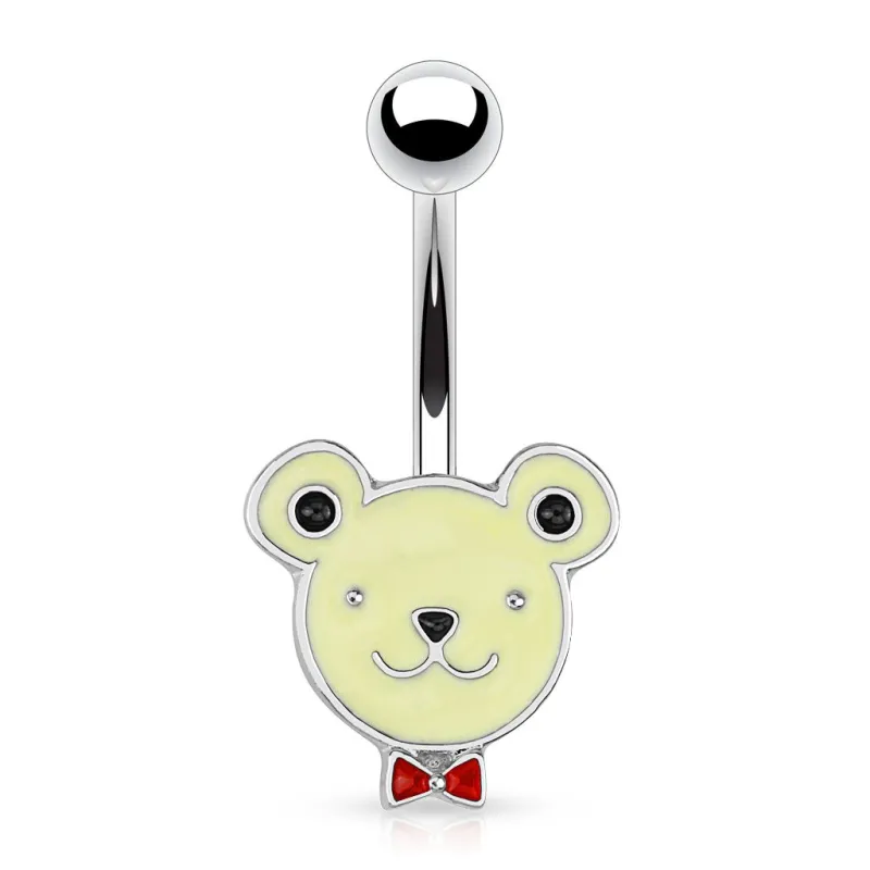 Piercing nombril ourson