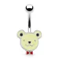 Piercing nombril ourson