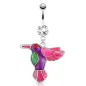 Piercing nombril colibri