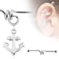 Piercing industriel pendentif ancre marine