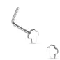 Piercing nez tige en L croix