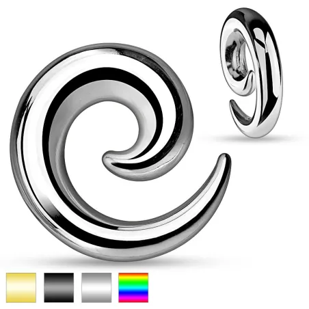 Piercing écarteur d'oreille spirale