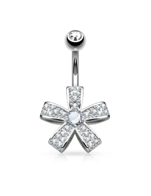 Piercing nombril fleur à 5 pétales