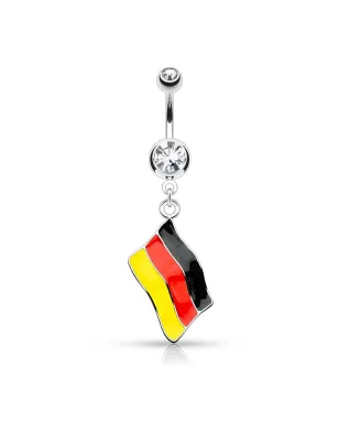 Piercing nombril Drapeau Allemagne