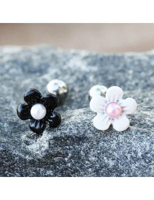 Piercing cartilage marguerite perle