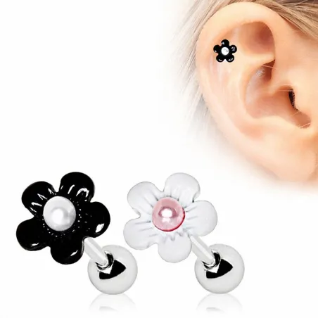 Piercing cartilage marguerite perle