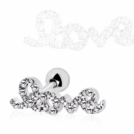 Piercing cartilage hélix love