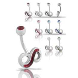 Piercing nombril Crystal Evolution Swarovski Infini