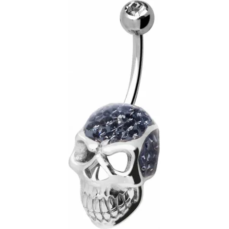 Piercing nombril Crystal Evolution Swarovski Crâne