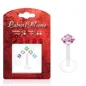 Pack Piercing Labret Bioflex Pierre Carrée