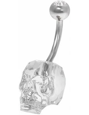 Piercing nombril Crystal Evolution Swarovski Crâne cristal