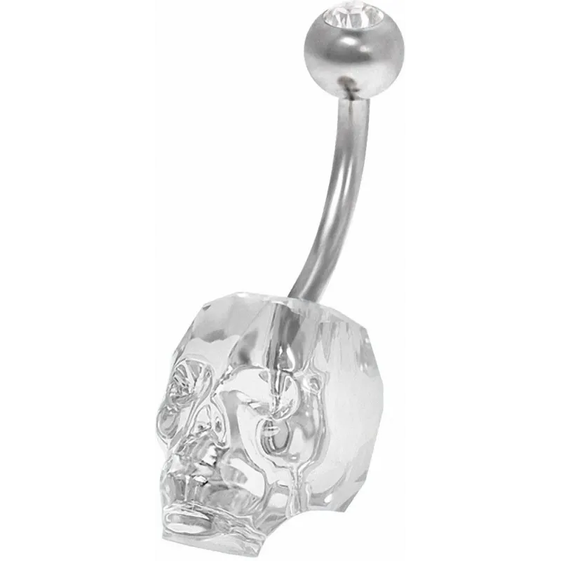 Piercing nombril Crystal Evolution Swarovski Crâne cristal