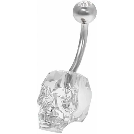 Piercing nombril Crystal Evolution Swarovski Crâne cristal