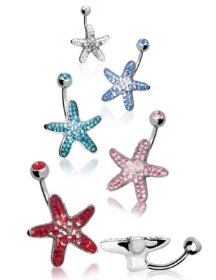 Piercing nombril Crystal Evolution Swarovski Etoile de Mer