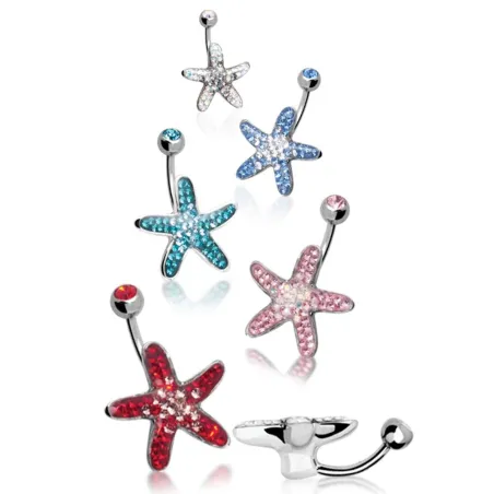 Piercing nombril Crystal Evolution Swarovski Etoile de Mer