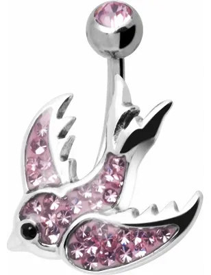 Piercing nombril Crystal Evolution Swarovski Hirondelle