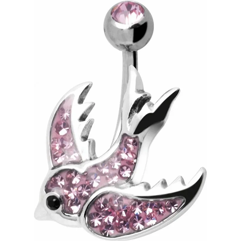 Piercing nombril Crystal Evolution Swarovski Hirondelle