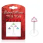 Pack Piercing Labret Bioflex Pierre Triangle