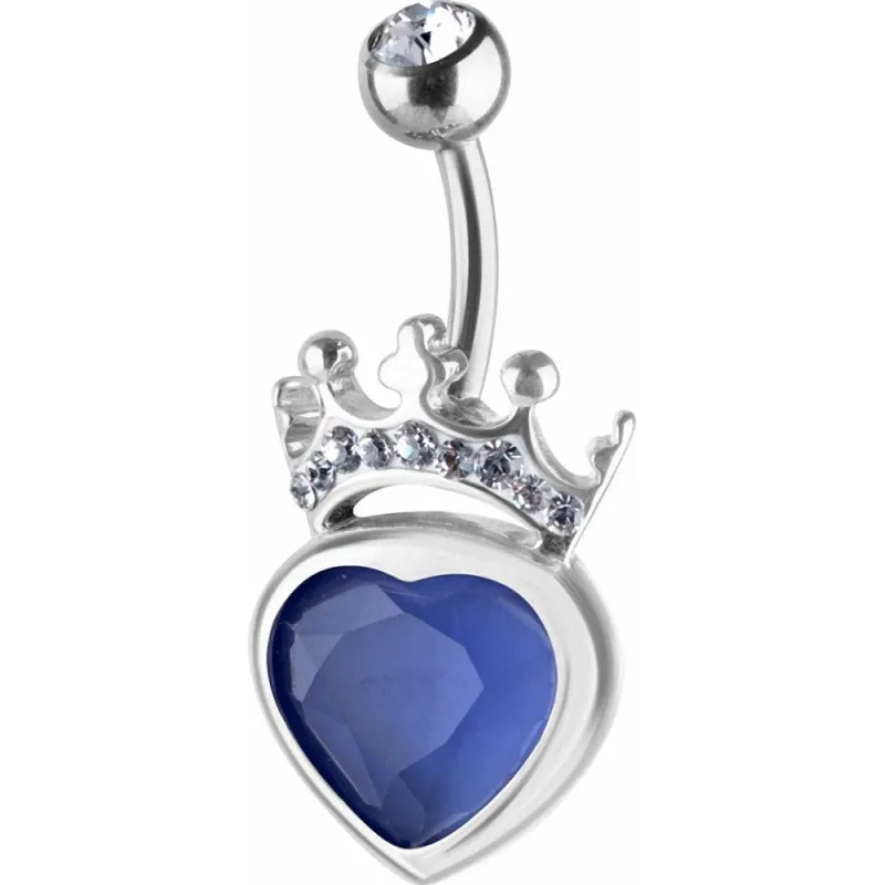 Piercing nombril Crystal Evolution Swarovski Coeur Royal