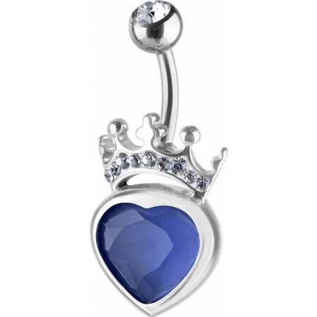 Piercing nombril Crystal Evolution Swarovski Coeur Royal
