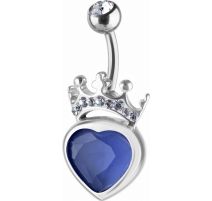 Piercing nombril Crystal Evolution Swarovski Coeur Royal
