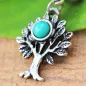 Piercing nombril arbre de vie turquoise