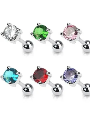 Piercing Tragus Cartilage Triple Gemme Rond