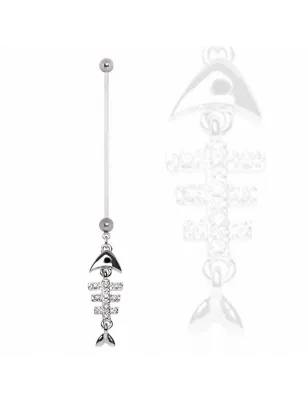 Piercing nombril de grossesse squelette de poisson
