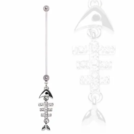 Piercing nombril de grossesse squelette de poisson