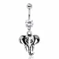 Piercing nombril pendentif éléphant