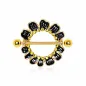 Piercing téton plaqué or fleur de cosmos