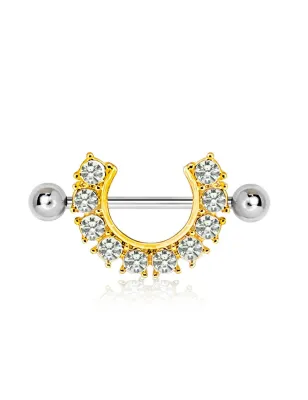 Piercing téton clef de coeur