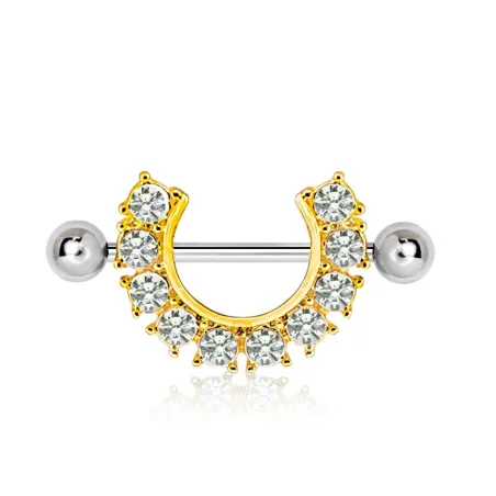 Piercing téton clef de coeur