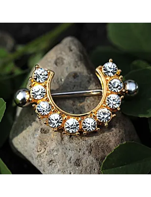 Piercing téton clef de coeur