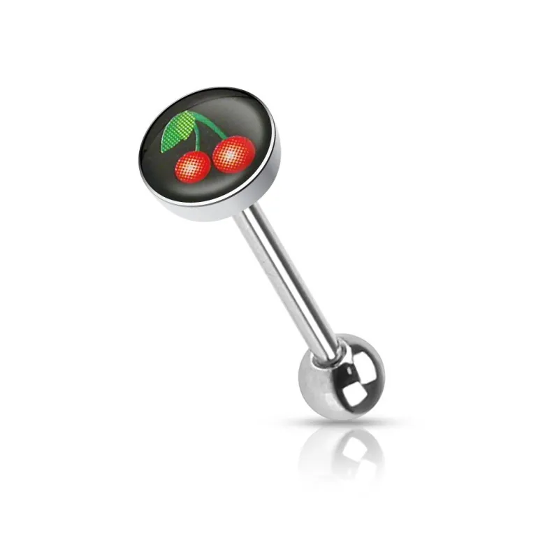 Piercing langue cerise Piercing langue cerise