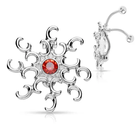 Piercing nombril inversé échappée de soleil