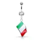 Piercing nombril Drapeau Italie