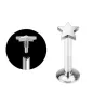 Piercing Labret Acier chirurgical Etoile