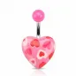 Piercing nombril cœur acrylique cœurs Piercing nombril cœur acrylique cœurs