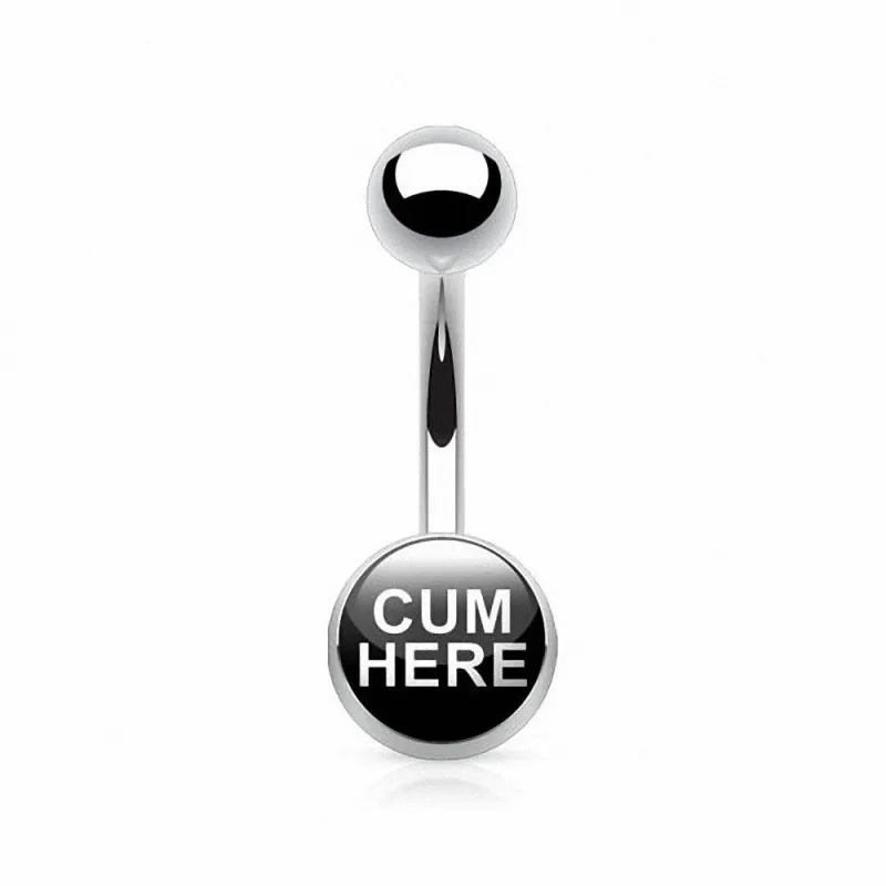 Piercing nombril hot cum here