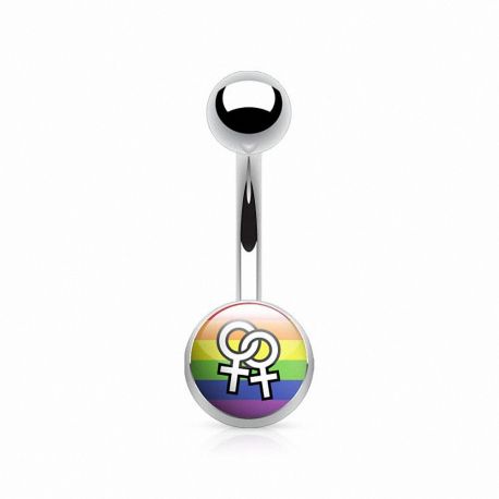 Piercing nombril LGBT symboles féminins